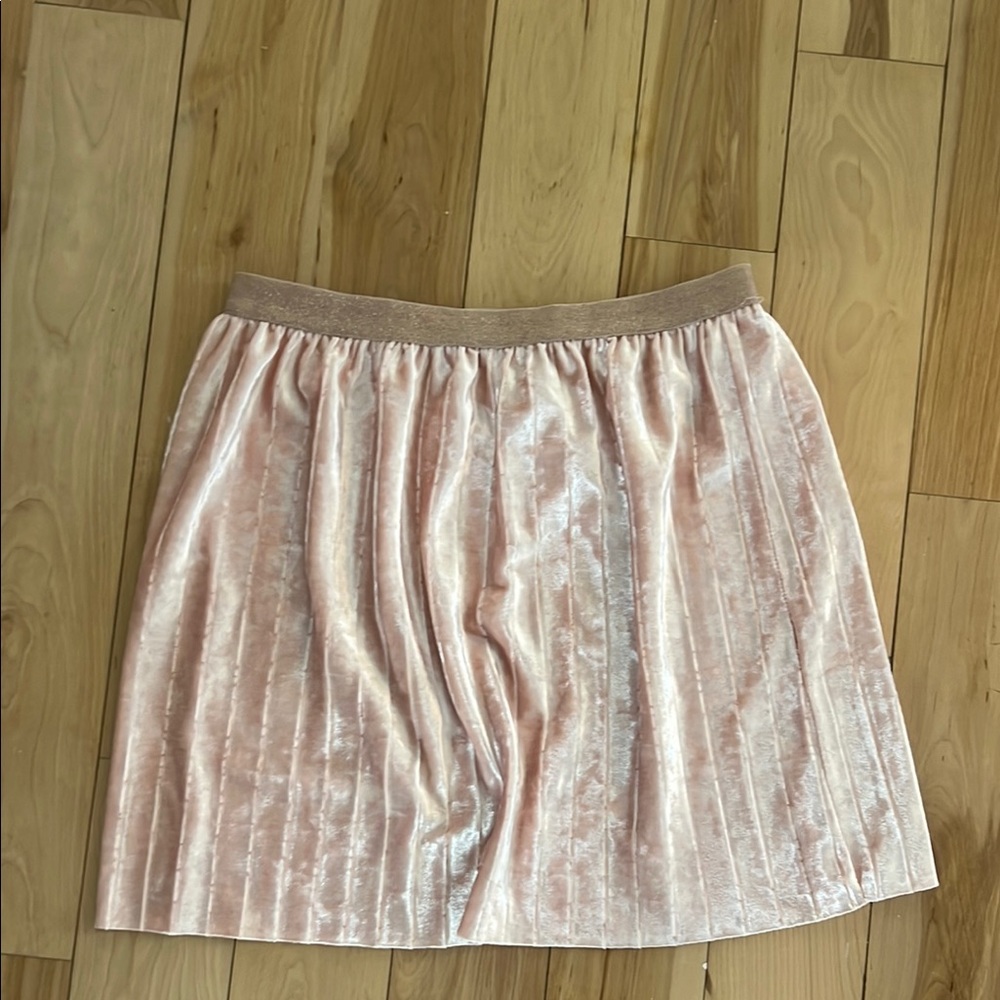 Elegant Pink Velvet Skirt